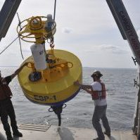 ESP deployment in the Gulf of Maine in 2009 (W. Ostrom/WHOI)